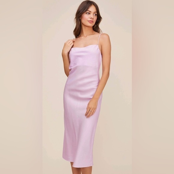 Astr The Label Nwt Bonita Slip Summer Dress In Pink Sz M - Picture 2 of 8